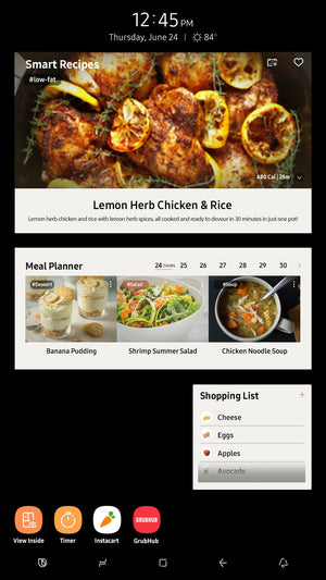 Samsung Family Hub 21.5-cu ft Counter-Depth Side-by-Side Refrigerator Smart Compatible with Ice Maker ,Water and Ice Dispenser ( Fingerprint Resistant Stainless Steel ) ENERGY STAR Certified
