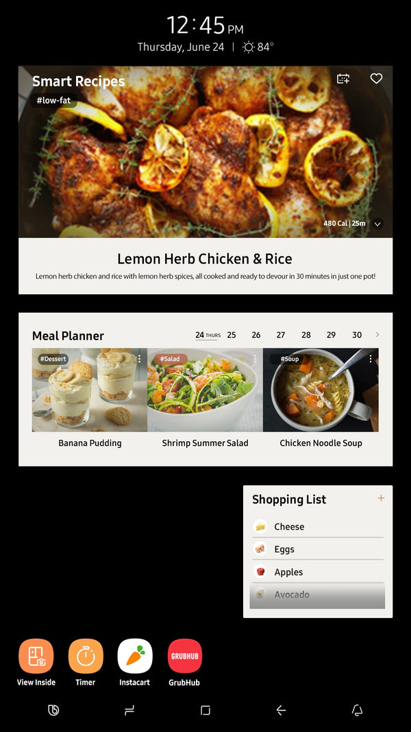 Samsung Family Hub 21.5-cu ft Counter-Depth Side-by-Side Refrigerator Smart Compatible with Ice Maker ,Water and Ice Dispenser ( Fingerprint Resistant Stainless Steel ) ENERGY STAR Certified
