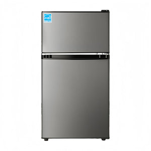 Upstreman 3.1-cu ft Mini Fridge with Freezer(Stainless Steel)ENERGY STAR