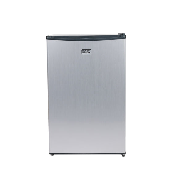 BLACK+DECKER 4.3-cu ft Mini Fridge with Freezer ( Stainless Steel ) ENERGY STAR