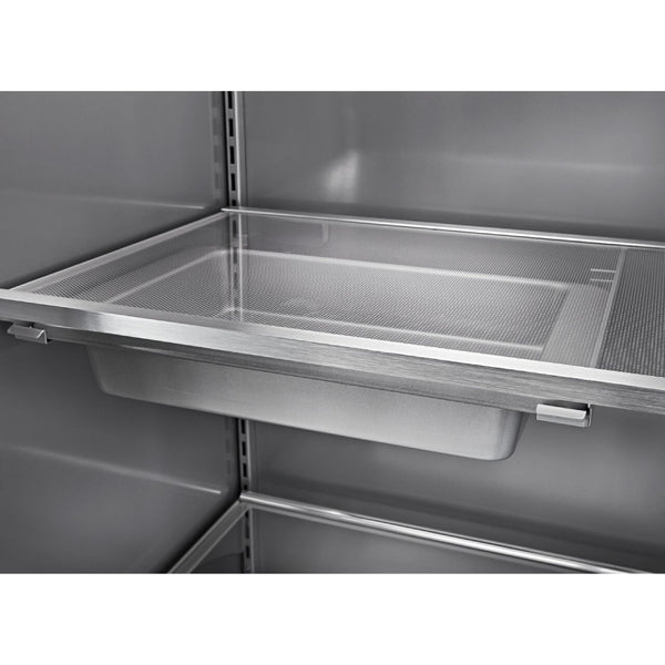 KitchenAid 30-cu ft Counter-Depth Side-by-Side Refrigerator Built-In with Ice Maker ( Stainless Steel with PrintShield Finish )