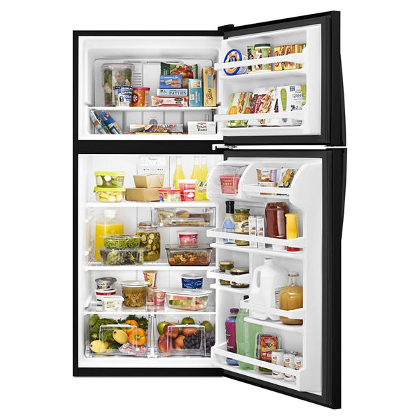 Whirlpool 18.2-cu ft Top-Freezer Refrigerator ( Black )