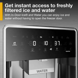 Whirlpool Counter-Depth 19.2-cu ft 4 -Door French Door Refrigerator with Ice Maker with Water and Ice Dispenser ( Fingerprint Resistant Stainless Steel )