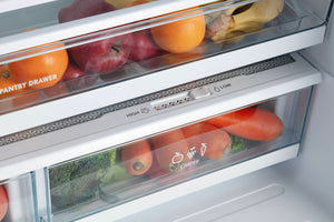 Kenmore Counter-Depth 20.3-cu ft 3 -Door French Door Refrigerator with Ice Maker ( Stainless Steel ) ENERGY STAR Certified