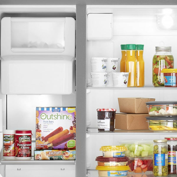 Whirlpool 24.5-cu ft Side-by-Side Refrigerator with Ice Maker ,Water and Ice Dispenser ( Fingerprint Resistant Stainless Steel )