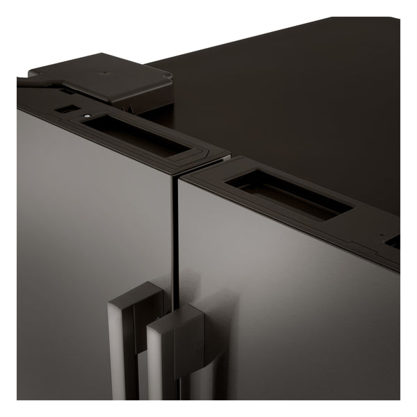 LG Standard-Depth 24.5-cu ft 3 -Door Smart Compatible French Door Refrigerator with Dual Ice Maker with Water and Ice Dispenser ( PrintProof Black Stainless Steel ) ENERGY STAR Certified