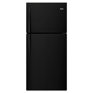 Whirlpool 19.1-cu ft Top-Freezer Refrigerator ( Black ) ENERGY STAR Certified
