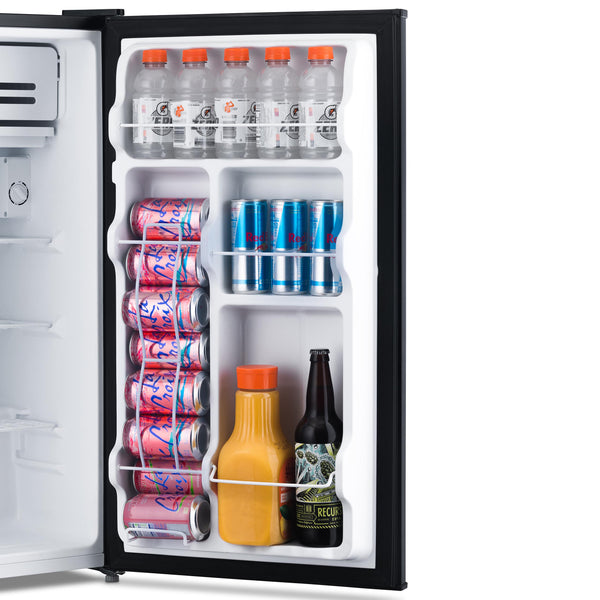NewAir Mini Fridges 3.3-cu ft Mini Fridge with Freezer ( Gray ) ENERGY STAR