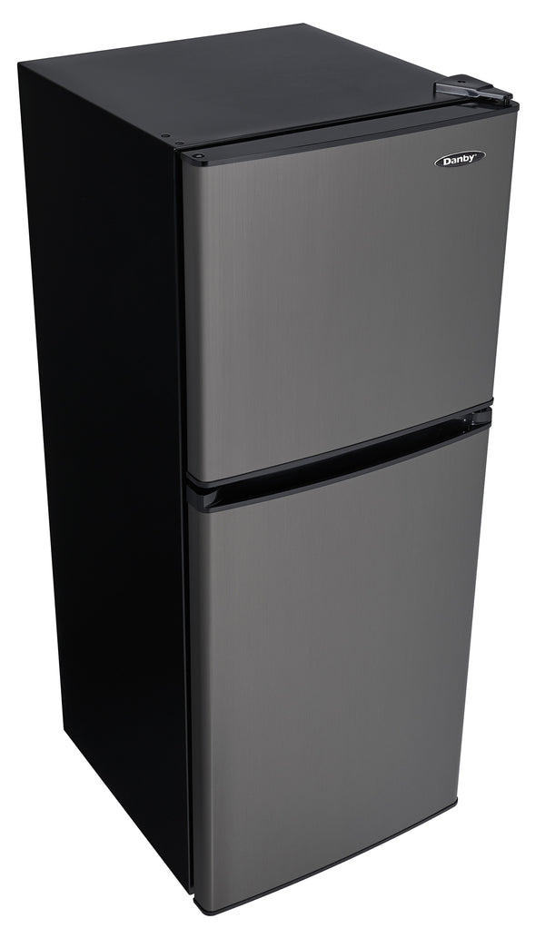 Danby 4.7-cu ft Mini Fridge with Freezer ( Black Stainless ) ENERGY STAR