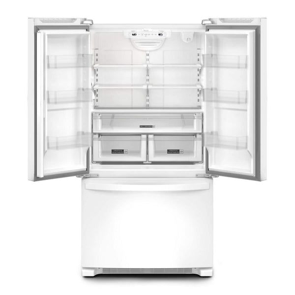 Whirlpool Counter-Depth 20-cu ft 3 -Door French Door Refrigerator with Ice Maker ( White ) ENERGY STAR Certified
