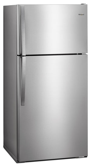 Whirlpool 14.3-cu ft Counter-Depth Top-Freezer Refrigerator ( Monochromatic Stainless Steel ) ENERGY STAR Certified