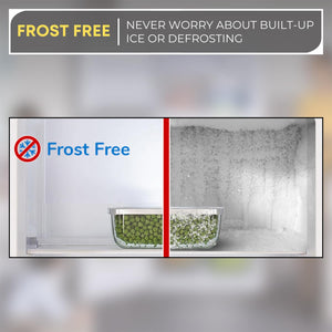 ConServ Reversible Door with Built-in Ice Maker 21-cu ft Top-Freezer Refrigerator with Ice Maker ( Stainless ) ENERGY STAR Certified