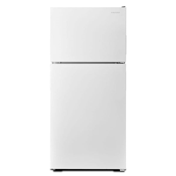Amana 18.2-cu ft Top-Freezer Refrigerator & Electric Range Suit in White