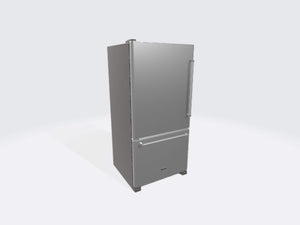 KitchenAid 22.07-cu ft Standard-Depth Bottom-Freezer Refrigerator Ice Maker Optional (sold separately) ( Stainless steel ) ENERGY STAR Certified