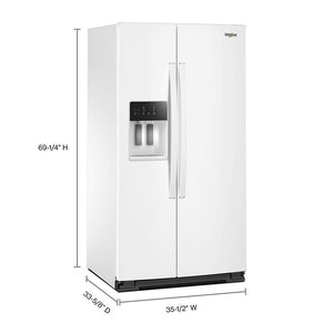 Whirlpool 28.7-cu ft Side-by-Side Refrigerator with Ice Maker ,Water and Ice Dispenser ( White )