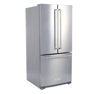 KitchenAid Standard-Depth 19.7-cu ft 3 -Door French Door Refrigerator with Ice Maker with Ice Dispenser ( Stainless Steel )