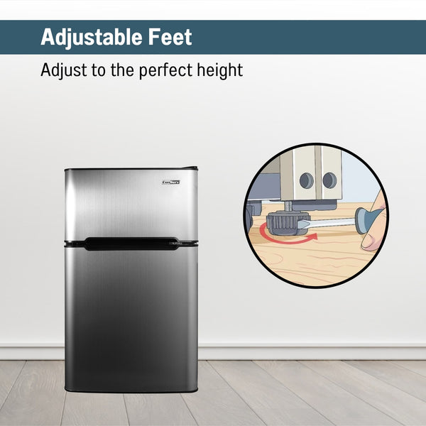 Equator Advanced Appliances 3.2-cu ft Mini Fridge with Freezer ( Black ) ENERGY STAR