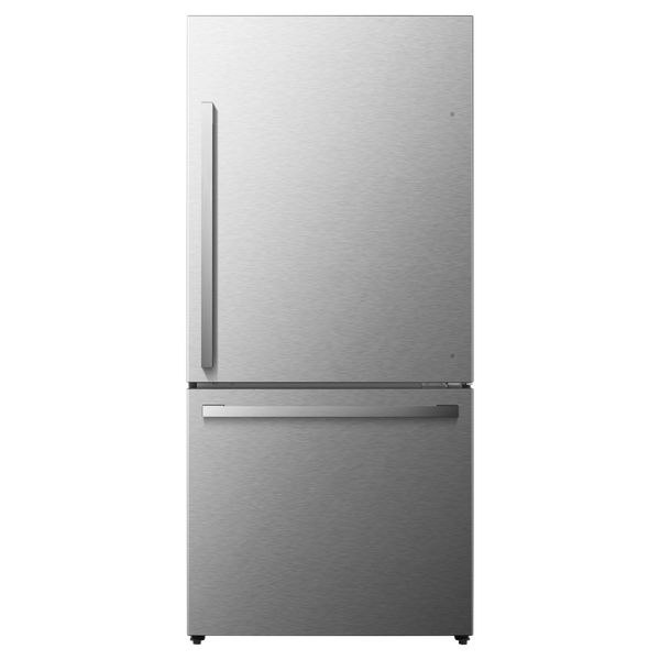 Hisense 17.2-cu ft Counter-Depth Bottom-Freezer Refrigerator Fingerprint Resistant Stainless Steel ) ENERGY STAR Certified