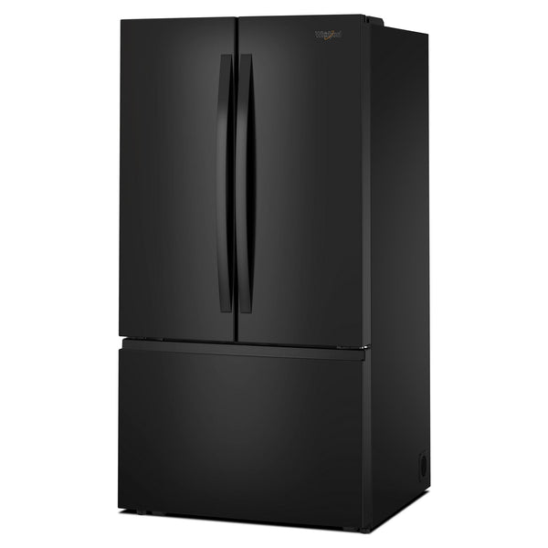 Whirlpool Standard-Depth 30.52 3 -Door French Door Refrigerator with Ice Maker ( Black ) ENERGY STAR Certified