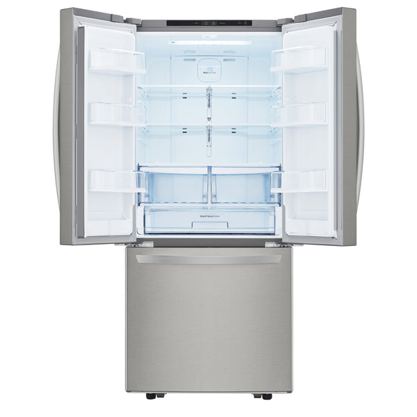 LG Standard-Depth 21.8-cu ft 3 -Door French Door Refrigerator with Ice Maker ( Stainless Steel )