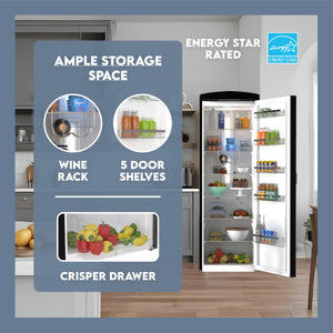 ConServ 11.12-cu ft Freezerless Refrigerator ( Black )