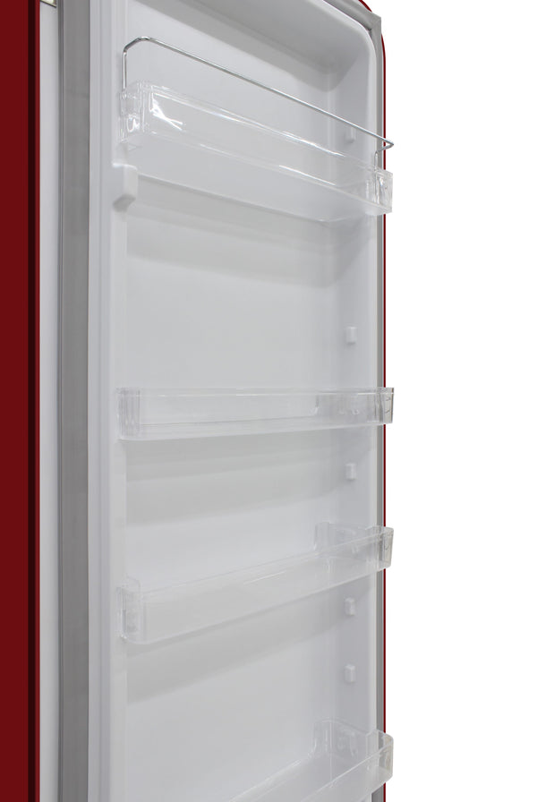 Brama 9.9-cu ft Counter-Depth Top-Freezer Refrigerator ( Red )