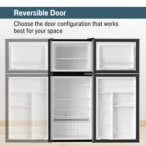 ConServ 4.5-cu ft Mini Fridge with Freezer ( Black )