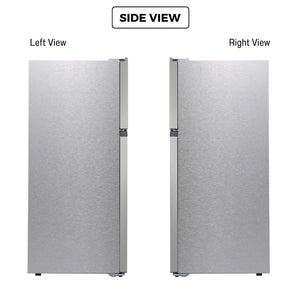 ConServ Reversible Door with Built-in Ice Maker 21-cu ft Top-Freezer Refrigerator with Ice Maker ( Stainless ) ENERGY STAR Certified