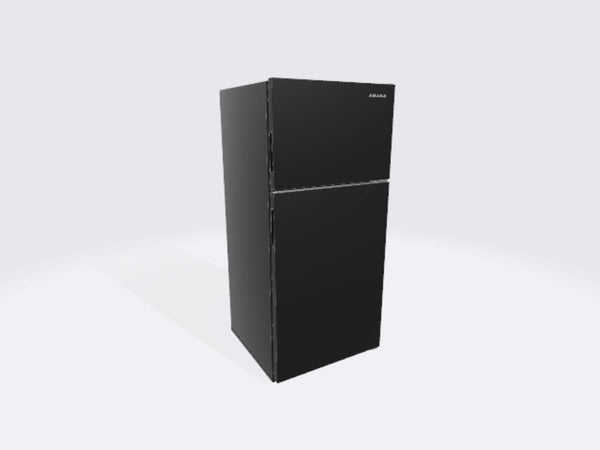 Amana 22.1-cu ft Standard-Depth Bottom-Freezer Refrigerator Ice Maker Optional (sold separately) ( Black )