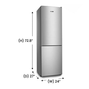 Equator Advanced Appliances 11.50-cu ft Standard-Depth Bottom-Freezer Refrigerator Stainless steel ) ENERGY STAR Certified