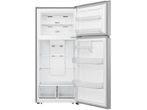 Hisense Top Mount 18-cu ft Top-Freezer Refrigerator ( Stainless Steel ) Garage Ready ENERGY STAR Certified