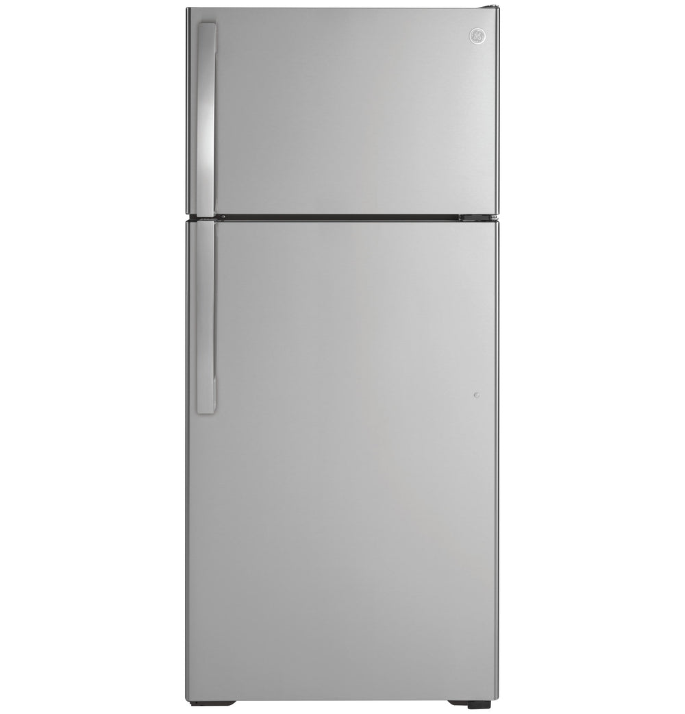 GE 16.6-cu ft Top-Freezer Refrigerator ( Stainless Steel ) ENERGY STAR Certified