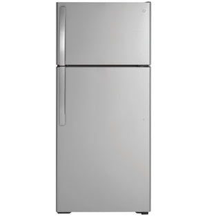 GE 16.6-cu ft Top-Freezer Refrigerator ( Stainless Steel ) ENERGY STAR Certified