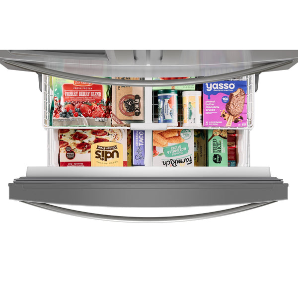 Whirlpool Standard-Depth 24.5-cu ft 4 -Door French Door Refrigerator with Ice Maker with Water and Ice Dispenser ( White ) ENERGY STAR Certified