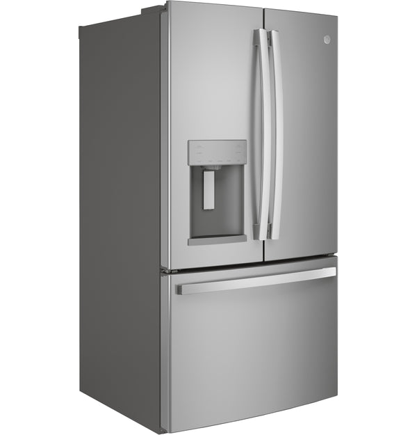 GE Standard-Depth 27.7-cu ft 3 -Door French Door Refrigerator with Ice Maker with Water and Ice Dispenser ( Stainless Steel ) ENERGY STAR Certified