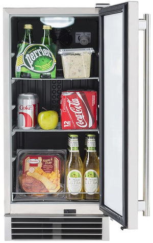 Maxx Ice 3-cu ft Built-In Mini Fridge ( Stainless Steel ) Garage Ready