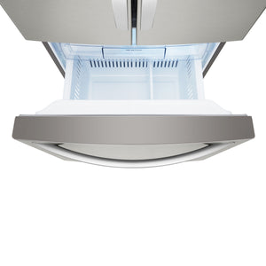 LG Standard-Depth 21.8-cu ft 3 -Door French Door Refrigerator with Ice Maker ( Stainless Steel )