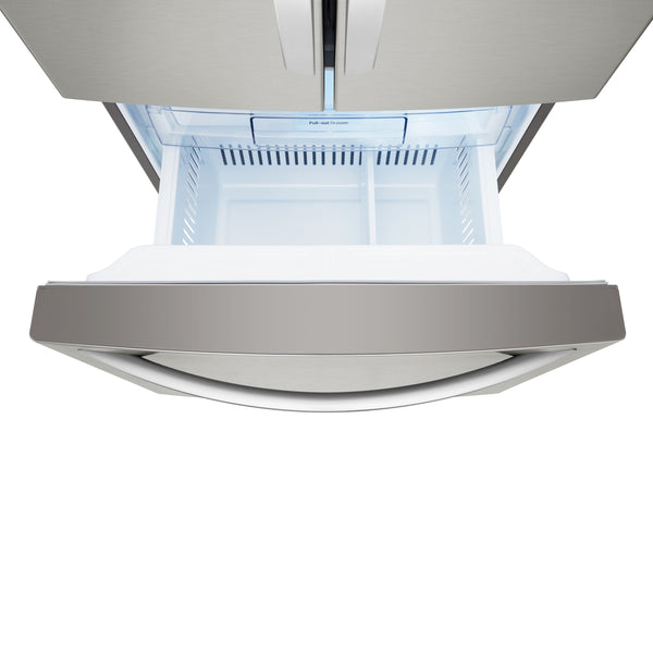 LG Standard-Depth 21.8-cu ft 3 -Door French Door Refrigerator with Ice Maker ( Stainless Steel )