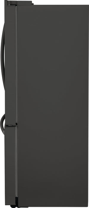 Frigidaire Gallery Counter-Depth 22.6-cu ft 3 -Door French Door Refrigerator with Dual Ice Maker with Water and Ice Dispenser ( Fingerprint Resistant Black Stainless Steel ) ENERGY STAR Certified