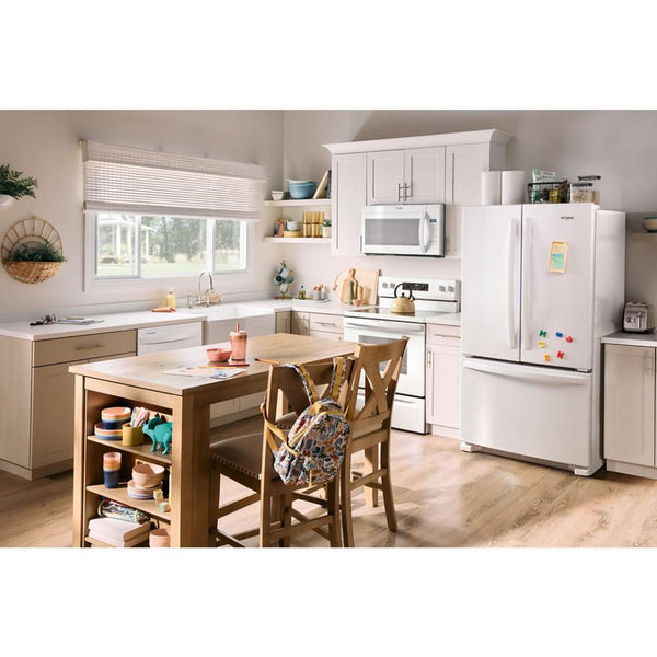 Whirlpool Standard-Depth 25.2-cu ft 3 -Door French Door Refrigerator with Ice Maker ( White ) ENERGY STAR Certified