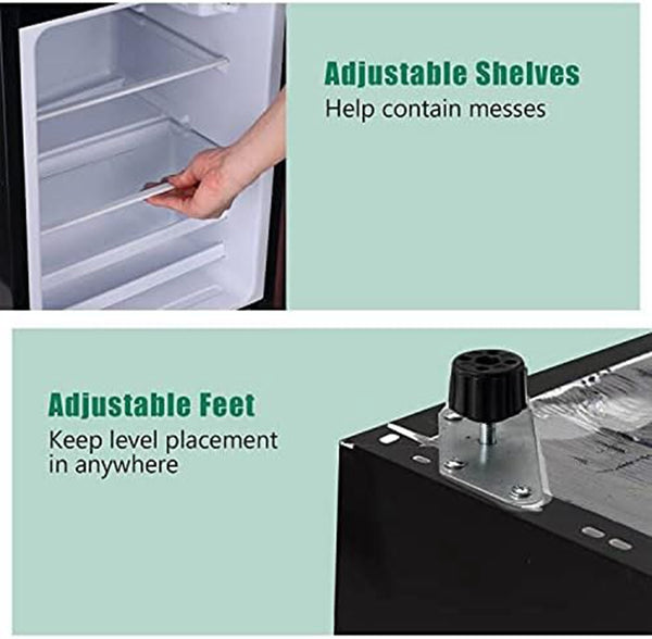 Runesay 3.5-cu ft with Freezer ( Wooden ) Garage Ready