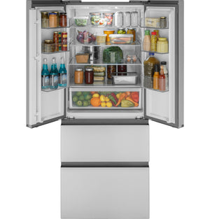 Haier Counter-Depth 14.5-cu ft 4 -Door French Door Refrigerator Optional (sold separately) ( Stainless Steel )