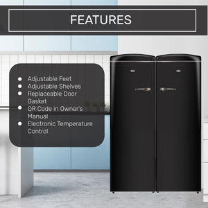 ConServ 19.42-cu ft Counter-Depth Side-by-Side Refrigerator ( Black )