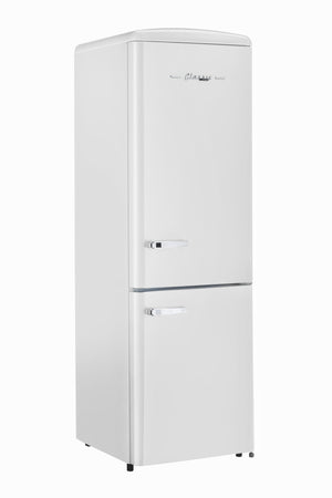 UNIQUE Classic Retro 11.7-cu ft Counter-Depth Bottom-Freezer Refrigerator Marshmallow White ) ENERGY STAR Certified