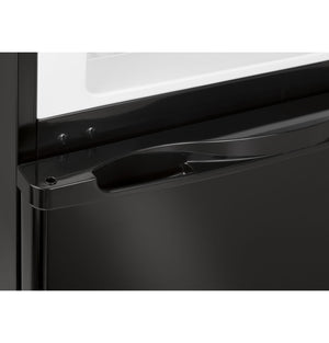 Hotpoint 9.7-cu ft Counter-Depth Top-Freezer Refrigerator ( Black )