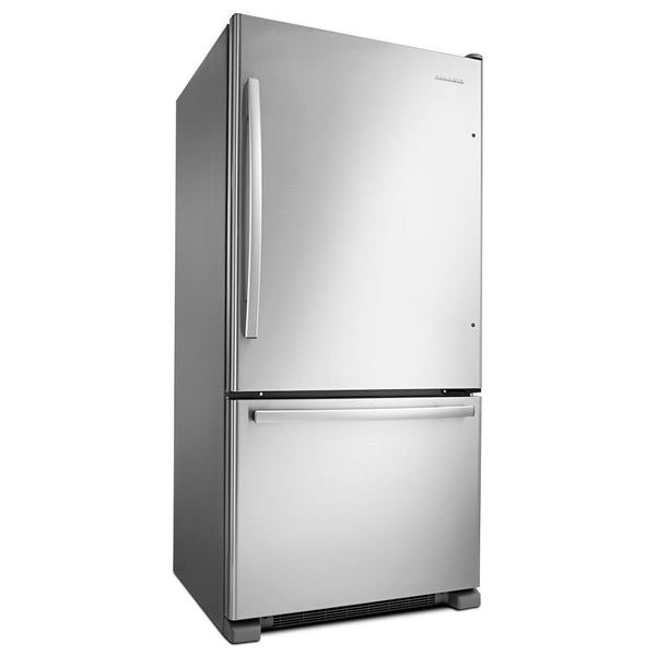 Amana 22.1-cu ft Bottom-Freezer Refrigerator (Stainless Steel)