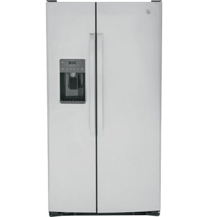 GE 25.3-cu ft Side-by-Side Refrigerator with Ice Maker ,Water and Ice Dispenser ( Stainless Steel )