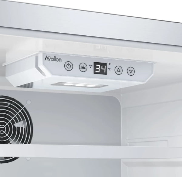 Avallon 3.35-cu ft Mini Fridge ( Stainless Steel )