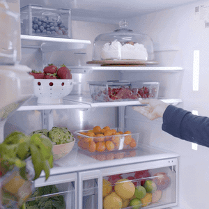 Midea Standard-Depth OneTouch Autofill 28.9-cu ft 3 -Door Smart Compatible French Door Refrigerator with Dual Ice Maker with Water and Ice Dispenser ( Stainless steel ) ENERGY STAR Certified