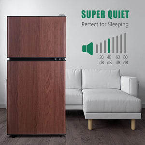 Runesay 3.5-cu ft with Freezer ( Wooden ) Garage Ready